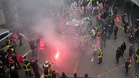 Firefighters protest at Eiffel Tower demanding more resources