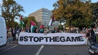 Protesters rally outside Dublin stadium over Ireland-Israel match