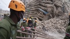 Kenya: huge piles of rubble after high-rise building collapses