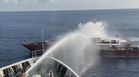 Taiwan Coast Guard Water Cannons Chinese Fishing Boat Near Pratas