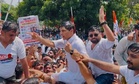 Congress leaders protest against NEET paper leak row in Kurukshetra, face water cannon