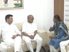 Congress leader Digvijay Singh, Jitu Patwari meet Rajya Sabha candidate Meenakshi Natarajan