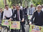 UP: Lucknow judicial officers organise bicycle rally to promote fuel conservation, environmental awareness
