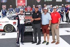 Denny Hamlin pays tribute to Kyle Busch after tying NASCAR record with FireKeepers Casino 400 win