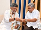 DK Shivakumar meets former CMs Jagadish Shettar, Sadananda Gowda in Bengaluru