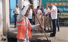 Municipal corporation removes encroachments, clears blocked drain in Haryana’s Jagadhri