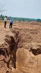 Illegal mining spotted in Raipur Rani