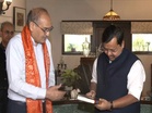 BJP President Nitin Nabin meets FICCI Chair Dr Harsh Mahajan, former cricketer Madan Lal in Delhi