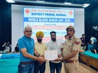 94 volunteers donate blood at Karnal training academy