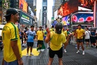 Brazil World Cup fans take over NYC in scenes that rival Knicks celebrations
