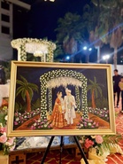 Live wedding painting: The trend has well and truly arrived, and is stealing the show