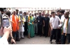 Bengaluru: Finance Minister Nirmala Sitharaman participates in Swachh Bharat drive near Anjaneya Swamy Temple