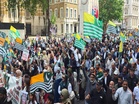 Thousands of British Kashmiris protest outside UK Parliament over crackdown in PoJK by Pakistani forces