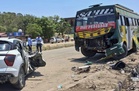 Three Haryana men killed in car-bus collision near Jammu