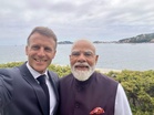 Picture perfect in Nice: Macron’s one-word captioned selfie with PM Modi goes viral