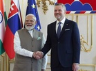 PM Modi meets Slovak President Peter Pellegrini at Presidential Palace; holds delegation-level talks
