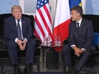 US President Trump meets President Macron after arrival in France