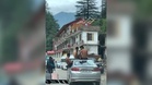 ’Haryana again’: Viral video shows half-naked men hanging out of moving car in Himachal’s Kasol
