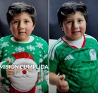 Young Mexico supporter who wore Santa jumper to FIFA World Cup match earns official El Tri jersey