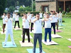 Uttarakhand CM Dhami participates in yoga session with officials ahead of International Yoga Day on June 21