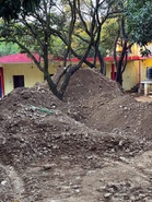 Monsoon fear haunts octogenarian as debris, rainwater endanger home