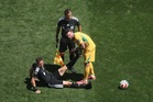 Referee goes down injured with cramp at World Cup - 'He needs the bucket and sponge'