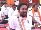 Ahead of International Yoga Day, Union Minister G Kishan Reddy leads mega '24-Hour Countdown Event' in Hyderabad