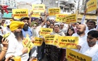 AAP stages protest outside BJP office over ‘AI-generated’ video targeting CM Mann