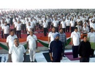 BJP President Nitin Nabin performs Yoga on 12th International Yoga Day in Punjab