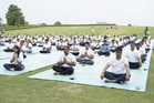 Delhi Police, CISF mark International Yoga Day at Rajghat