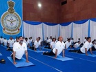 International Day of Yoga 2026: Defence Minister Rajnath Singh performs Yoga with around 1,000 soldiers at Eastern Air Command HQs in Shillong