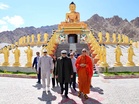 VP Radhakrishnan visits Buddha Park of Peace in Leh, commends MIMC's humanitarian initiatives