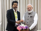 "Pray for his long, healthy life": PM Modi extends greetings to Tamil Nadu CM Vijay