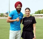 India’s fastest athlete Gurindervir Singh joins Alia Bhatt for ’Alpha’ promotion