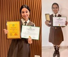 Dhanvi, Akriti win prizes in poster-making