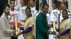President confers Padma awards on tennis legend Vijay Amritraj, actor Mammootty
