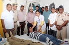 Kaithal police organize blood donation and free medical check-up camp, 44 blood units donated