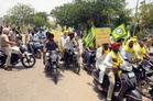 Farmers hold flag march against proposed India-US trade deal