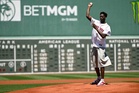Who caught AJ Dybantsa’s first pitch at Boston Red Sox game after NBA Draft
