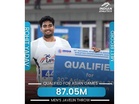 Rohit Yadav’s record throw of 87.05m ranks him second best in global top list