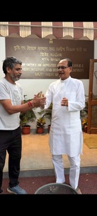 Agri Minister Chouhan rescues peacock chick at his residence