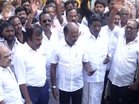 DMK students wing stages protest demanding arrest of TVK Minister Sarath