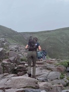 Onlookers left amazed as Catherine spotted climbing mountain peaks