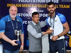 Mansukh Mandaviya felicitates Indian contingent on AVC Men’s Volleyball Cup bronze