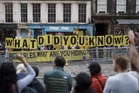 William, Queen and King greeted by protesters in Edinburgh
