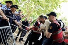 Albanian police use water cannon at protest over luxury resort project