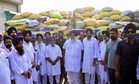 Sukhbir Badal launches wheat relief drive for rain-hit farmers in Malout