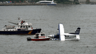Horror as seaplane crash-lands in New York river with eight people on board