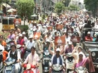 BJP holds women's scooty rally in Hyderabad backing Women's Reservation Bill