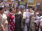 BJP women workers in Moradabad protest against opposition over Women's Reservation Bill